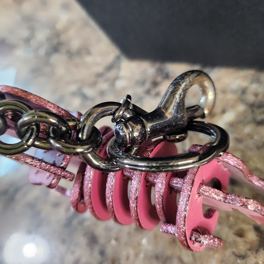 Coach Pink Unicorn...see Pics Some Wear On Hardware - Picture 4 of 7